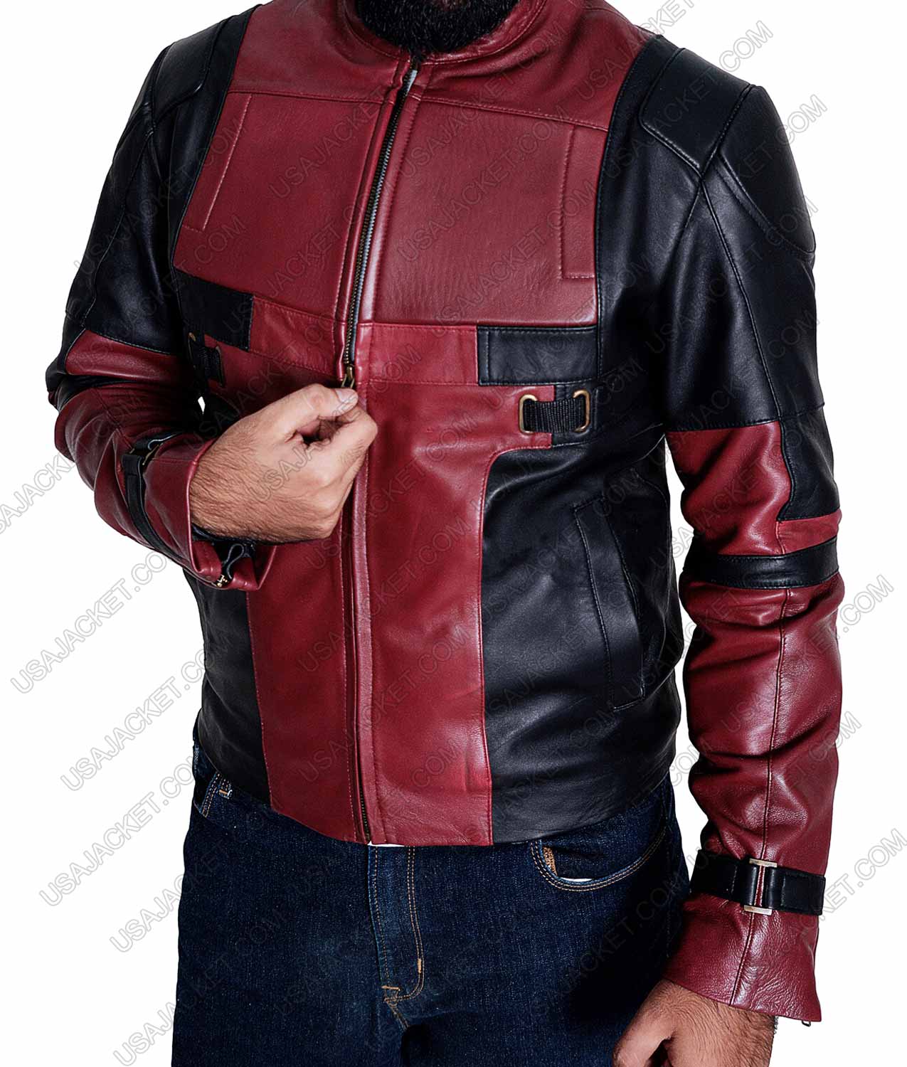 Ryan Reynolds Deadpool Leather Jacket Black Gate 