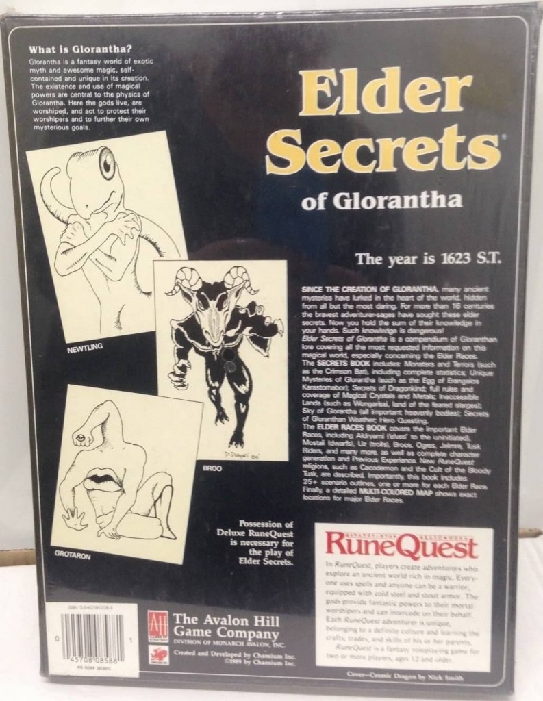 RuneQuest Elder Secrets of Glorantha-back – Black Gate