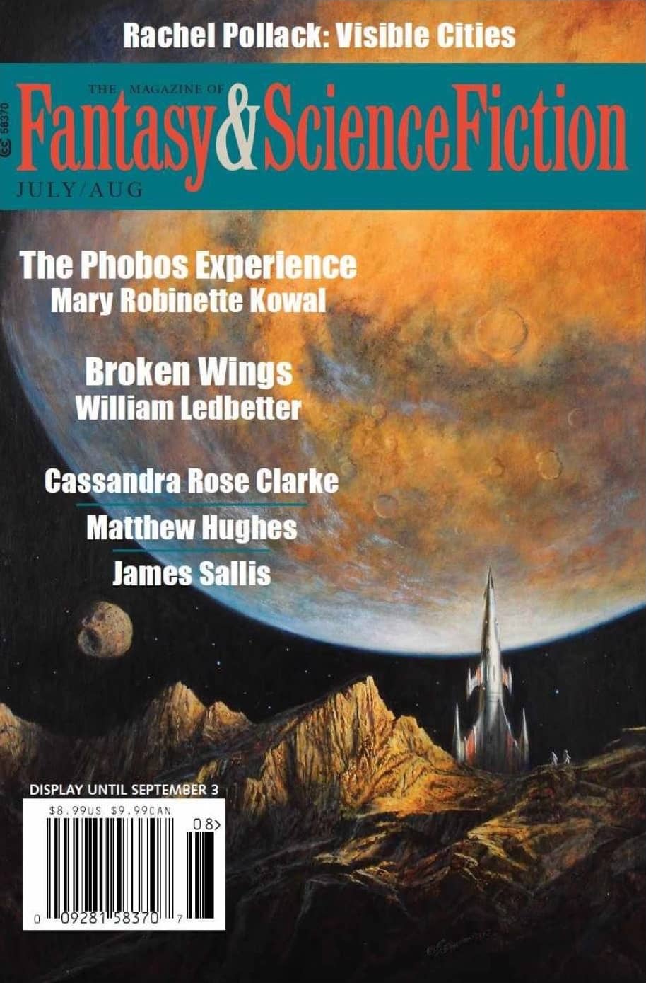 July August 2018 Magazine Of Fantasy And Science Fiction A Review 